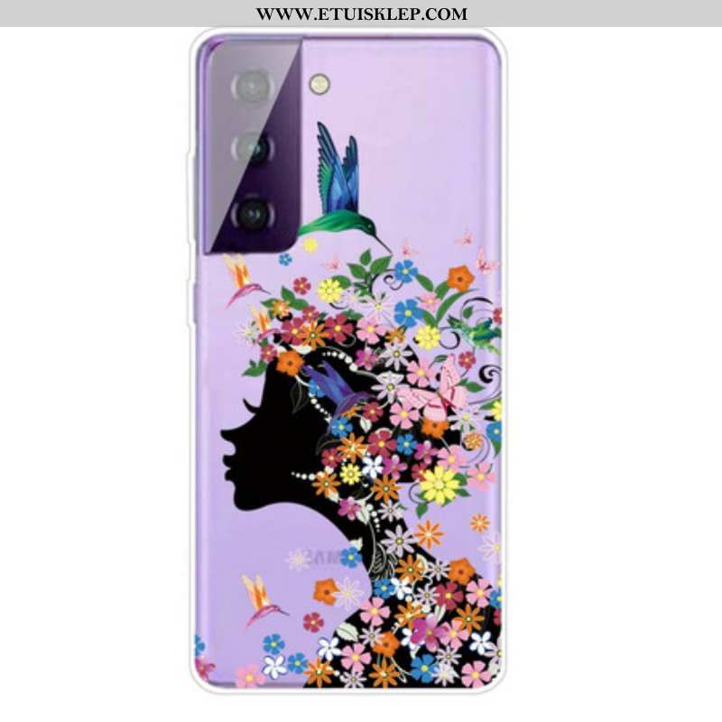 Etui do Samsung Galaxy S21 FE Ładna Głowa Kwiatu